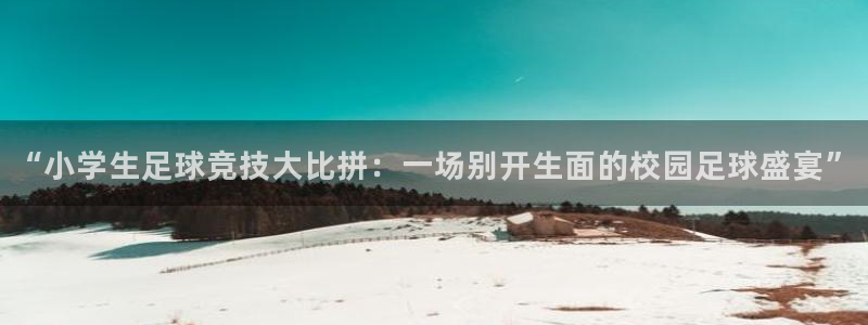 “小学生足球竞技大比拼：一场别开生面的校园足球盛宴”